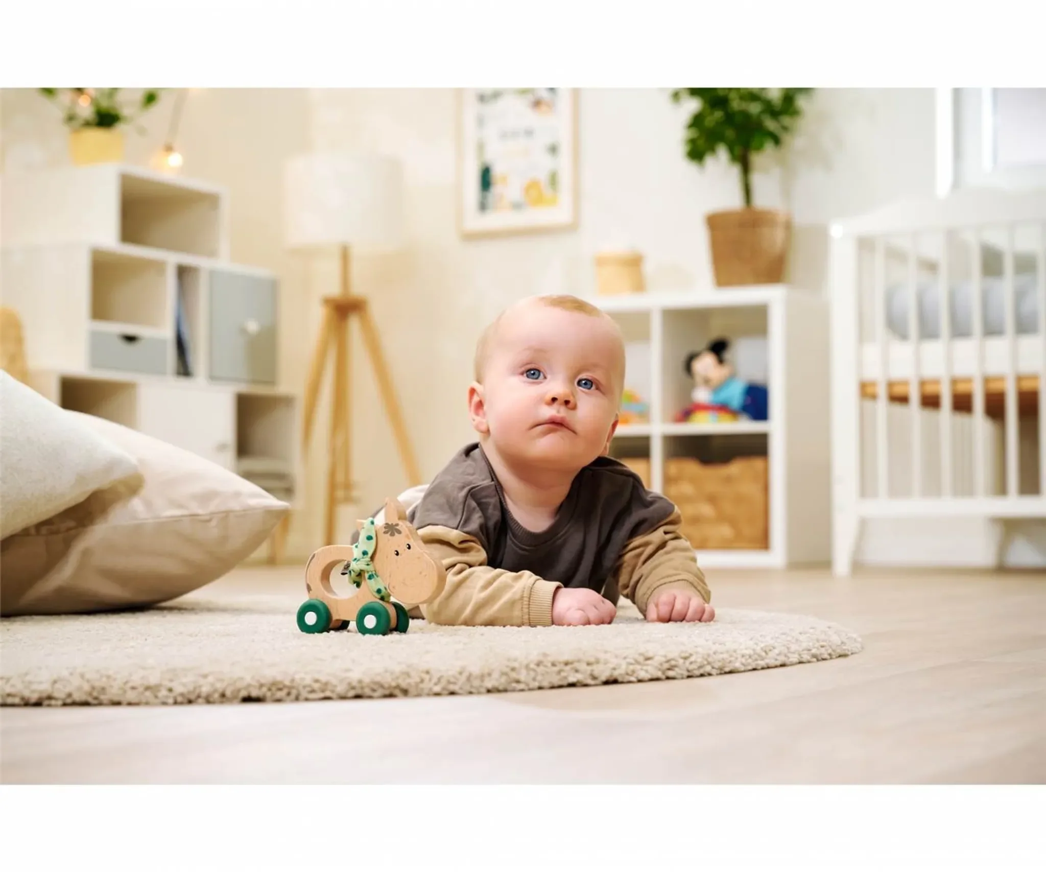 Baby HIPP Schiebe-Esel – Holzschiebetier für Kleinkinder